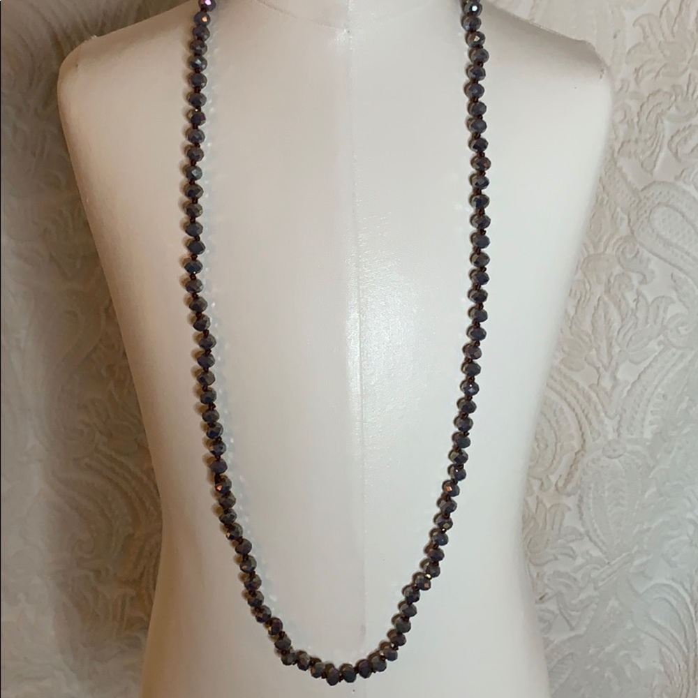 Long bead necklace